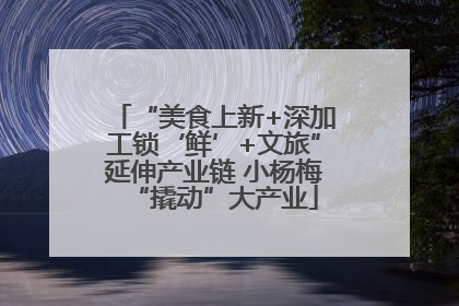 “美食上新+深加工锁‘鲜’+文旅”延伸产业链 小杨梅“撬动”大产业