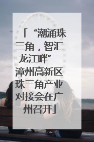 “潮涌珠三角，智汇龙江畔” 漳州高新区珠三角产业对接会在广州召开