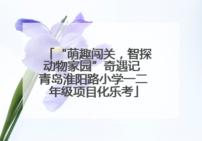 “萌趣闯关，智探动物家园”奇遇记 青岛淮阳路小学一二年级项目化乐考