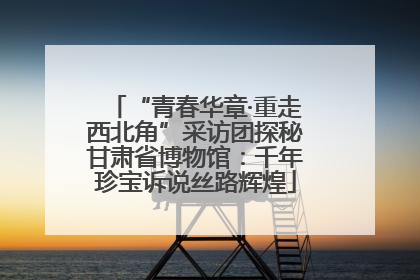 “青春华章·重走西北角”采访团探秘甘肃省博物馆：千年珍宝诉说丝路辉煌