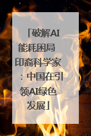 破解AI能耗困局 印裔科学家：中国在引领AI绿色发展