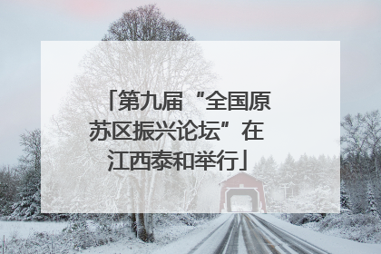 第九届“全国原苏区振兴论坛”在江西泰和举行