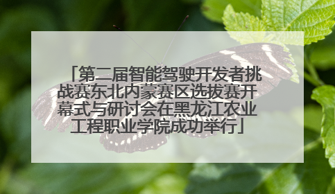 第二届智能驾驶开发者挑战赛东北内蒙赛区选拔赛开幕式与研讨会在黑龙江农业工程职业学院成功举行