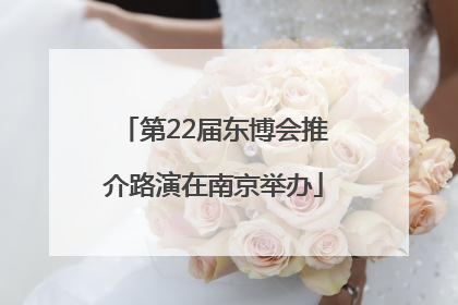 第22届东博会推介路演在南京举办