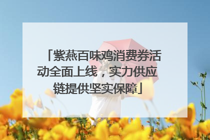 紫燕百味鸡消费券活动全面上线，实力供应链提供坚实保障