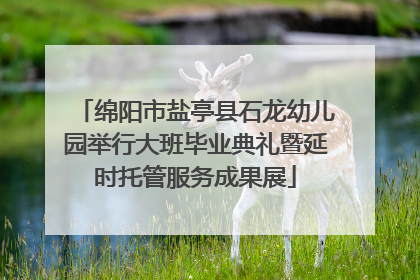 绵阳市盐亭县石龙幼儿园举行大班毕业典礼暨延时托管服务成果展