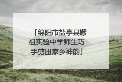 绵阳市盐亭县嫘祖实验中学师生巧手剪出家乡神韵