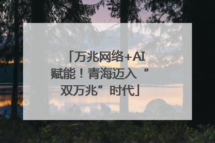 万兆网络+AI赋能！青海迈入“双万兆”时代