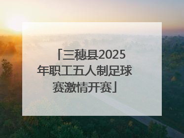 三穗县2025年职工五人制足球赛激情开赛