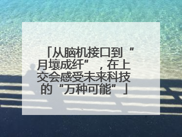 从脑机接口到“月壤成纤”，在上交会感受未来科技的“万种可能”