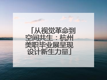 从视觉革命到空间共生：杭州美职毕业展呈现设计新生力量