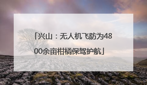 兴山：无人机飞防为4800余亩柑橘保驾护航
