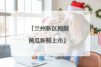 兰州新区拇指黄瓜新鲜上市