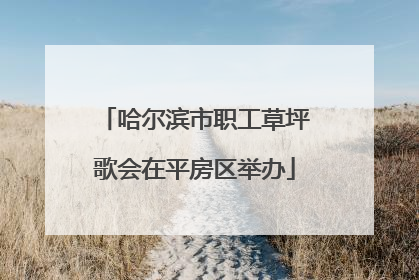 哈尔滨市职工草坪歌会在平房区举办
