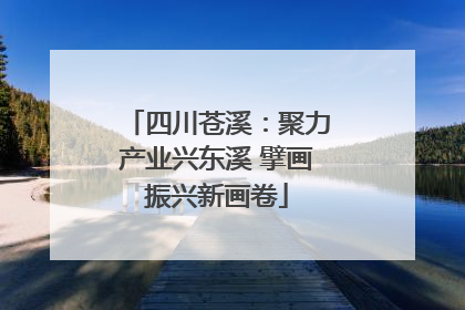 四川苍溪：聚力产业兴东溪 擘画振兴新画卷