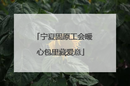 宁夏固原工会暖心包里藏爱意