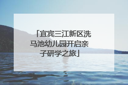 宜宾三江新区洗马池幼儿园开启亲子研学之旅