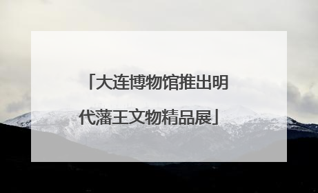大连博物馆推出明代藩王文物精品展