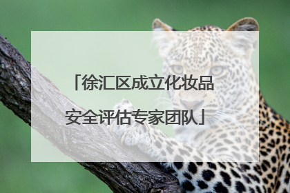 徐汇区成立化妆品安全评估专家团队