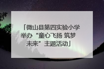 微山县第四实验小学举办“童心飞扬 筑梦未来”主题活动