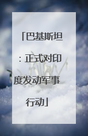 巴基斯坦：正式对印度发动军事行动