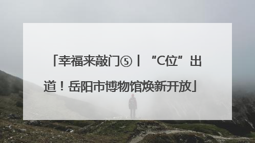幸福来敲门⑤丨“C位”出道！岳阳市博物馆焕新开放