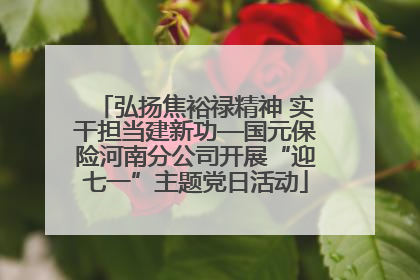弘扬焦裕禄精神 实干担当建新功—国元保险河南分公司开展“迎七一”主题党日活动