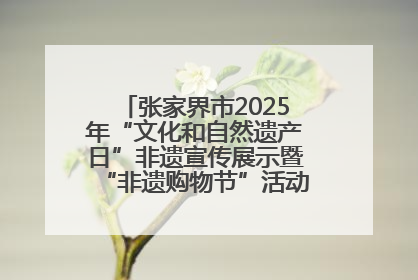 张家界市2025年“文化和自然遗产日”非遗宣传展示暨“非遗购物节”活动在慈利县盛大启幕