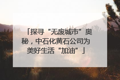 探寻“无废城市”奥秘，中石化黄石公司为美好生活“加油”