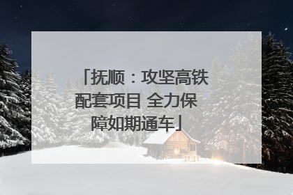抚顺：攻坚高铁配套项目 全力保障如期通车