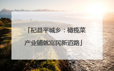 杞县平城乡：橄榄菜产业铺就富民新道路
