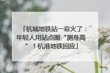 杭城地铁站一幕火了：年轻人用站点图“测身高”！杭港地铁回应