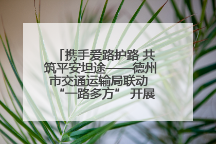 携手爱路护路 共筑平安坦途——德州市交通运输局联动 “一路多方” 开展路政宣传月活动