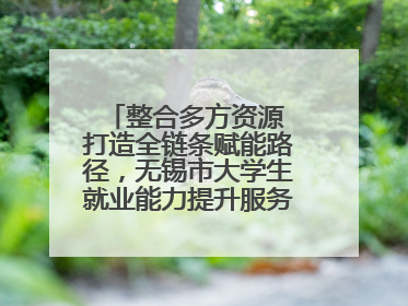 整合多方资源 打造全链条赋能路径，无锡市大学生就业能力提升服务季收官