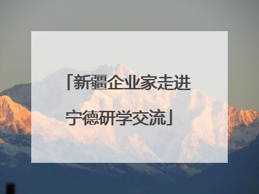 新疆企业家走进宁德研学交流