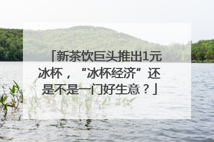 新茶饮巨头推出1元冰杯，“冰杯经济”还是不是一门好生意？