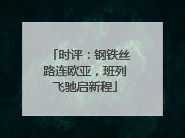 时评：钢铁丝路连欧亚，班列飞驰启新程