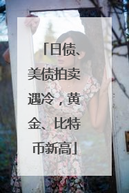 日债、美债拍卖遇冷，黄金、比特币新高