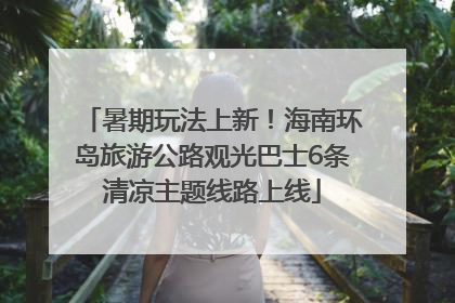 暑期玩法上新！海南环岛旅游公路观光巴士6条清凉主题线路上线
