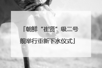 朝鲜“崔贤”级二号舰举行重新下水仪式