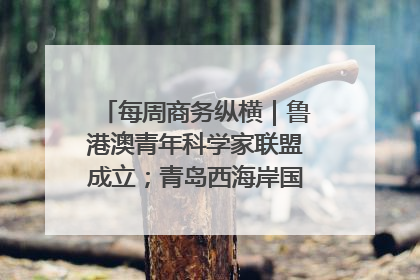 每周商务纵横｜鲁港澳青年科学家联盟成立；青岛西海岸国际能源自贸港启用