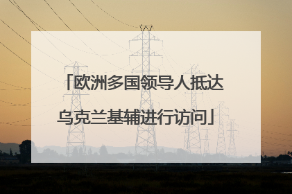 欧洲多国领导人抵达乌克兰基辅进行访问