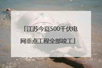 江苏今夏500千伏电网重点工程全部竣工