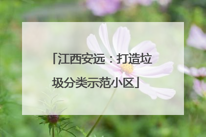 江西安远：打造垃圾分类示范小区