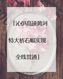 沁伊高速黄河特大桥右幅实现全线贯通