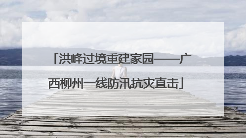 洪峰过境重建家园——广西柳州一线防汛抗灾直击