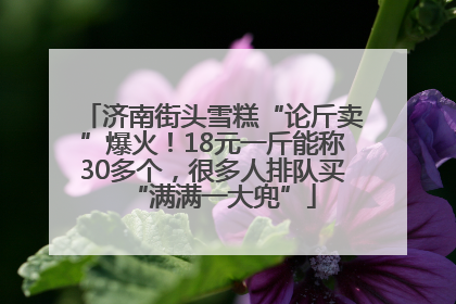 济南街头雪糕“论斤卖”爆火！18元一斤能称30多个，很多人排队买“满满一大兜”