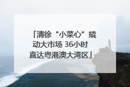 清徐“小菜心”撬动大市场 36小时直达粤港澳大湾区