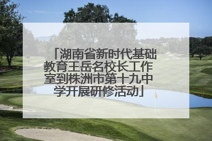 湖南省新时代基础教育王岳名校长工作室到株洲市第十九中学开展研修活动