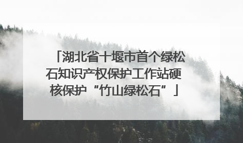 湖北省十堰市首个绿松石知识产权保护工作站硬核保护“竹山绿松石”